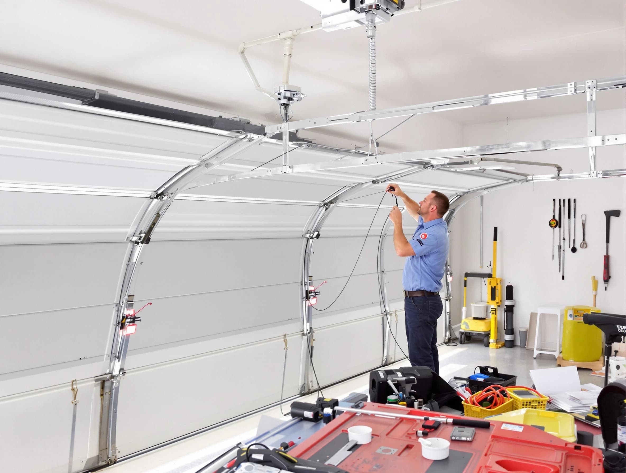 Garage door cable repair service by Mahwah Garage Door Repair in Mahwah