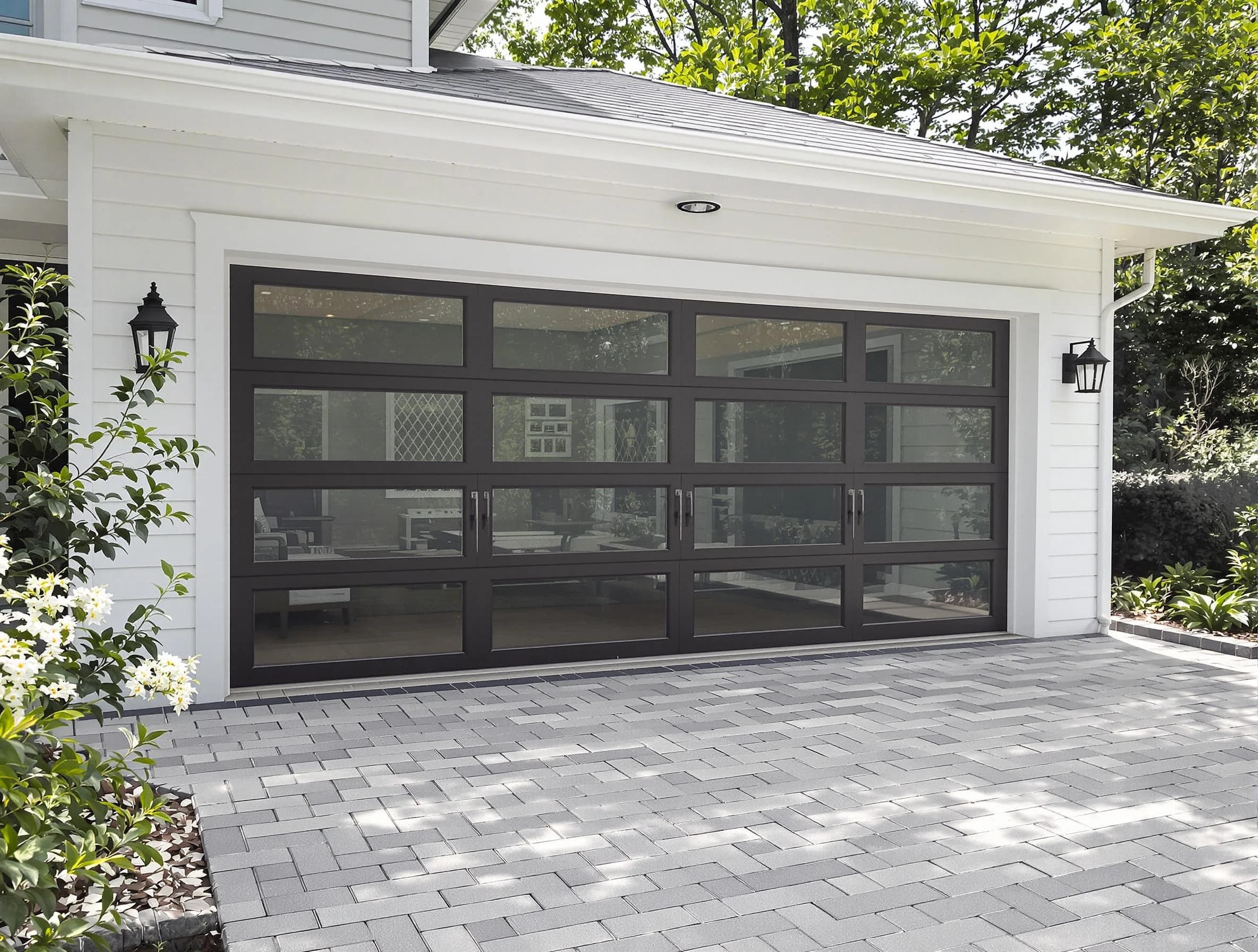 Mahwah Garage Door Repair design specialist presenting custom garage door options to Mahwah homeowner