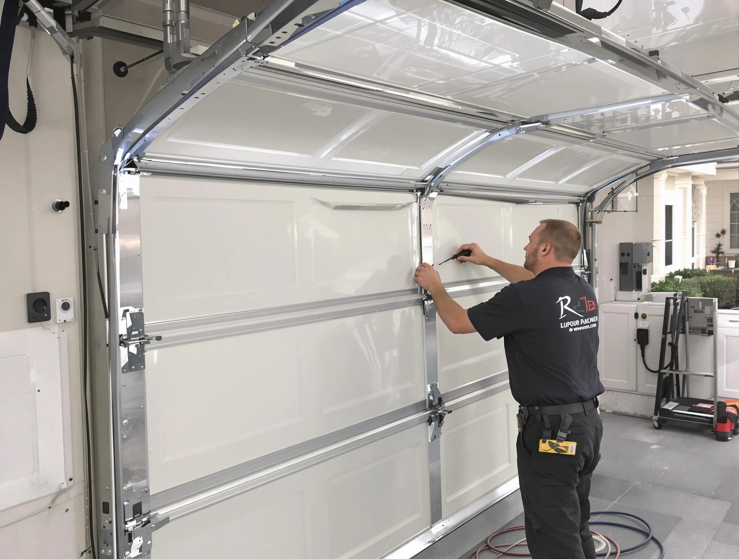 Mahwah Garage Door Repair professional performing panel repair in Mahwah