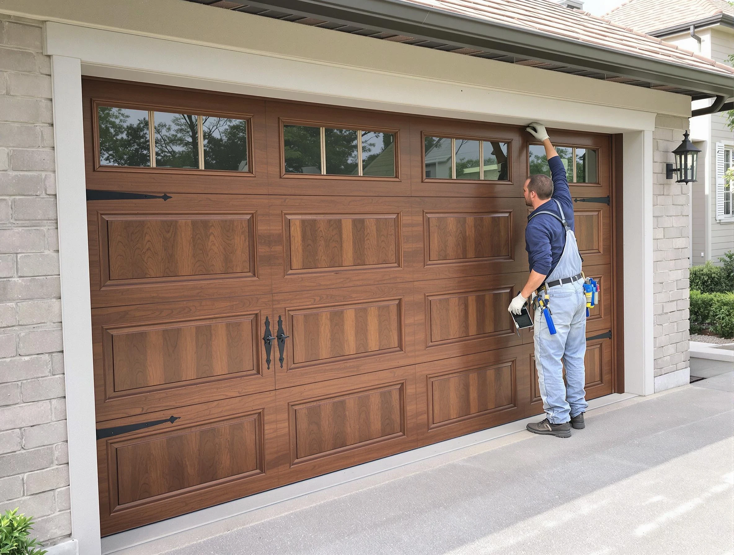 Custom garage door showcase by Mahwah Garage Door Repair in Mahwah